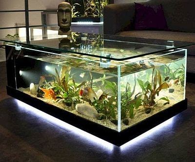 Home Furniture Luxury Glass Acrylic Table With Aquarium Acrylic Glass Made Coffee Table Aquarium ...