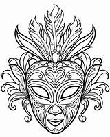 Mardi Gras coloring Pages sketch template
