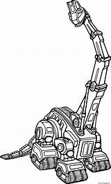 Skya Craneosaur Dinotrux Coloring Page Printable sketch template