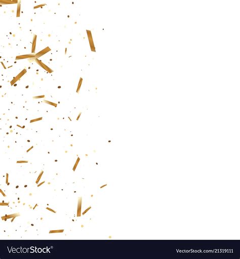 Gold confetti background Royalty Free Vector Image