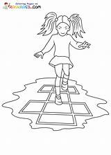 Hopscotch Coloring Pages sketch template