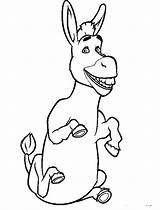 Shrek Donkey Coloring Pages Drawing Draw Cartoon Kids Step Characters  sketch template