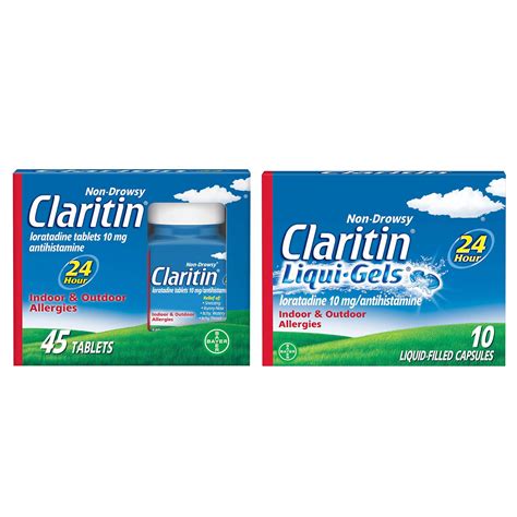 Claritin 24 Hour Non-Drowsy Allergy Medicine Bundle Pack, Prescription ...