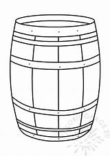 Wine Barrel  Coloring Page sketch template