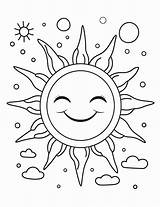 Sunshine Coloring Sheets Free & Printable sketch template