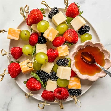 Fruit and Cheese Kabobs - This Healthy Table