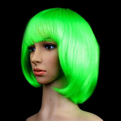 15 Colors Women Lady Short Straight Hair Full Wigs Cosplay Party Bob ...