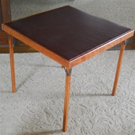 Vintage Wood Folding Card Table