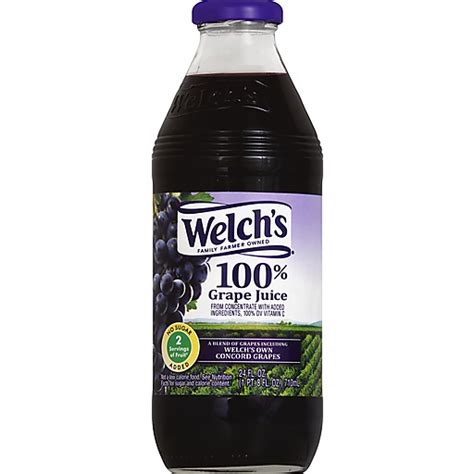 Welch's Grape 100% Juice 24 oz. Glass Bottle | Grape | Matherne's Market