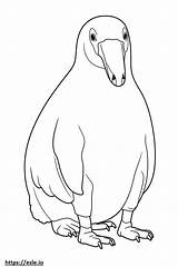 Anteater baby coloring Page sketch template