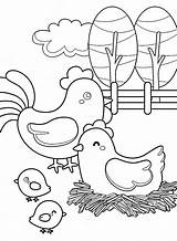 Poule Colouring Coloriages Poulet Chickens Poussin Comb Webstockreview  sketch template