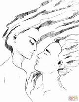 Lovers Kiss coloring Page  Free Printable Coloring Pages sketch template