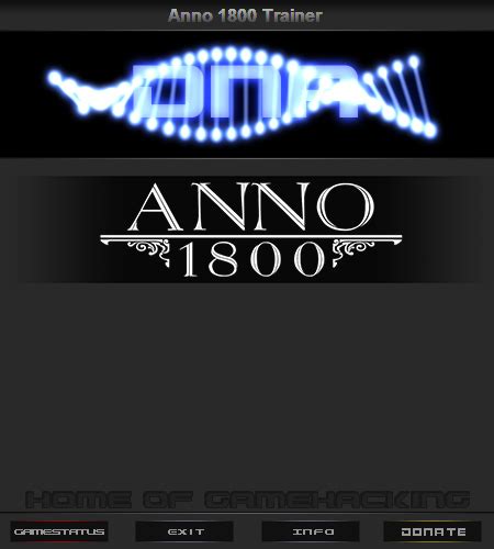 GitHub - DNA-Trainer/Anno1800Trainer: Trainer for Anno 1800