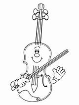 Violin Coloring Pages sketch template