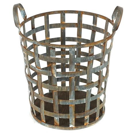 Metal Basket (16-3/4") | Metal basket, Wholesale home decor, Metal
