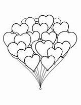 Heart Coloring Pages Shape Holiday sketch template