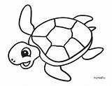 Turtle Coloring Page Printable sketch template