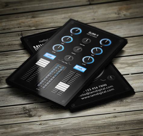 Amazing DJ Business Cards PSD Templates | Design | Graphic Design Junction