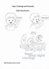 GREETINGS  Coloring Worksheets For Kindergarten sketch template