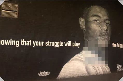 Marcus Rashford mural vandalised after England's Euro 2020 final defeat ...