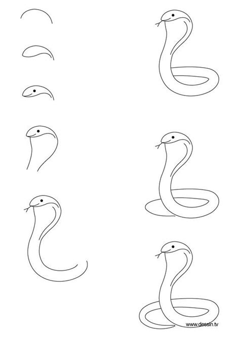 snake drawing step by step video Art Drawings For Kids, Doodle Drawings, Art Drawings Simple ...