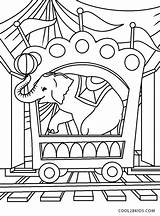 Circus Train Coloring Pages sketch template