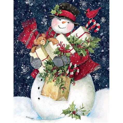 Snowman Gifts Boxed Christmas Cards - Calendars.com