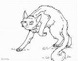 Warrior cat coloring Pages Fireheart sketch template