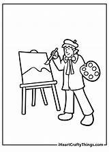 Artist Coloring Pages For Kids sketch template