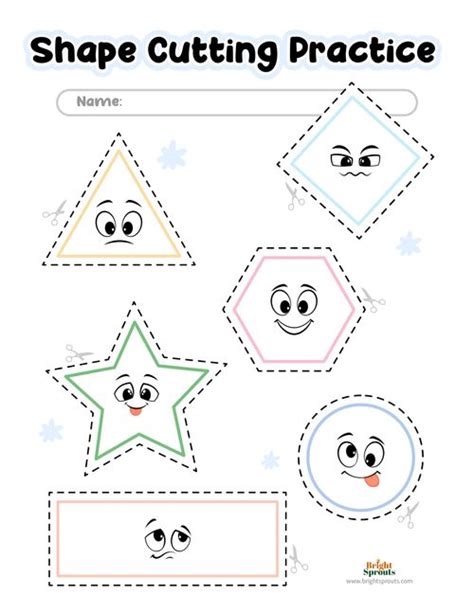 cut out the shapes worksheets worksheetsday cutting shapes aussie - free printable cutting ...