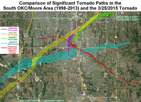 Moore Oklahoma Tornado Path Map - Edee Nertie