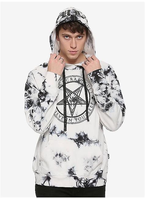 Hot Topic : BlackCraft Black & White Tie Dye Hoodie | Tie dye hoodie, Black tie dye, Cool street ...