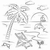 Beach Scene Coloring Pages At GetColoringscom  Free printable sketch template