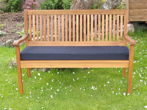 Garden Bench Cushion - Black Faux Suede - Pet N Home
