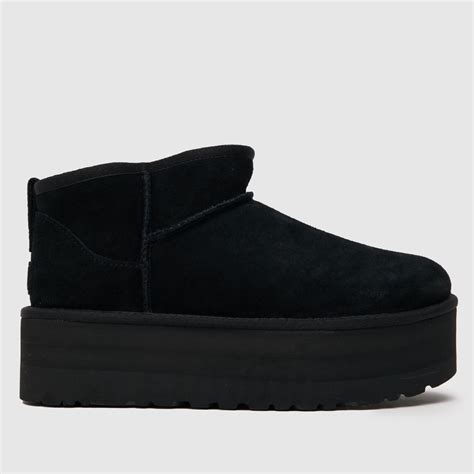 UGG Black Ultra Mini Platform Boots - ShoeFreak