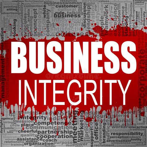 Business Integrity Word Cloud. Stock Illustration - Illustration of ...
