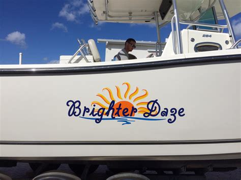 Boat Lettering, Boat Wrap, Boat Graphics Photos Gallery in Florida