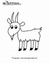 Goat Coloring Page  A Free Animal Printable sketch template