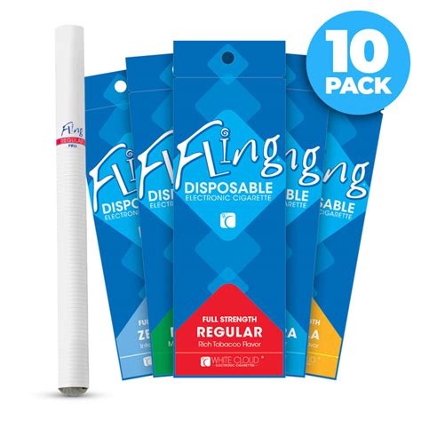 10 Pack Flings | Disposable Electronic Cigarettes | White Cloud – White ...