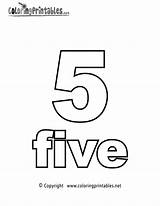 Number Five Coloring Page At Ganmalakaiblog Blog sketch template