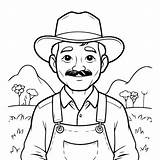 Premium Vector  Simple Illustration Of farmer drawing For sketch template