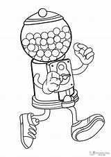 Gumball Machine Printable Coloring Pages sketch template