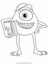 Mike Wazowski Coloring Page For Kids  Free Monsters University sketch template