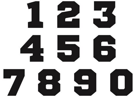 Free Jersey Numbers SVG | Free fonts for cricut, Free svg, Numbers font