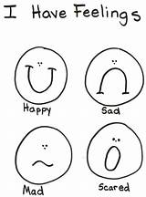Coloring Pages On Feelings sketch template