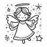 Angel Christmas Coloring Pages Printable Angels Colouring Sheets  sketch template