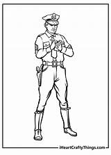 Police Officer Uniform Coloring Pages sketch template