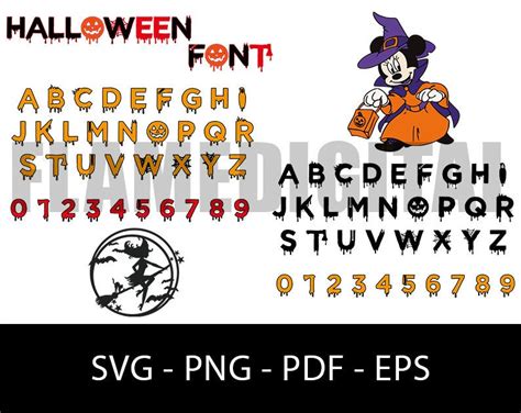 Halloween Font Svg Halloween Alphabet Svg Halloween vector | Etsy ...