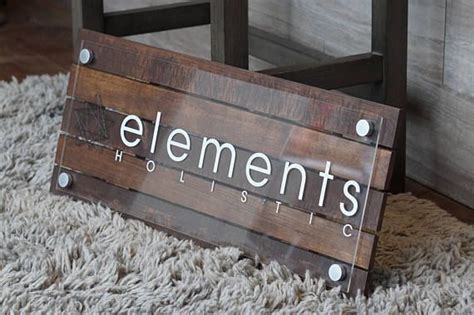 Custom Pallet or Reclaimed Wood Business Sign With Logo 10 X 22 Inches ...