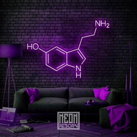 Dopamine Molecule Led Neon Sign Wall Decor Chemistry Neon | Etsy